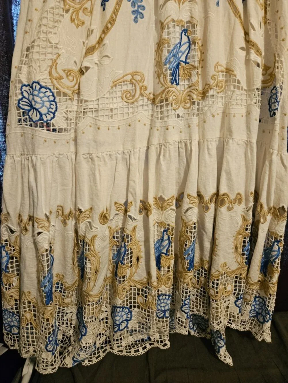 Off-White Romantic Richelieu Maxi Dress - Picture 6 of 10